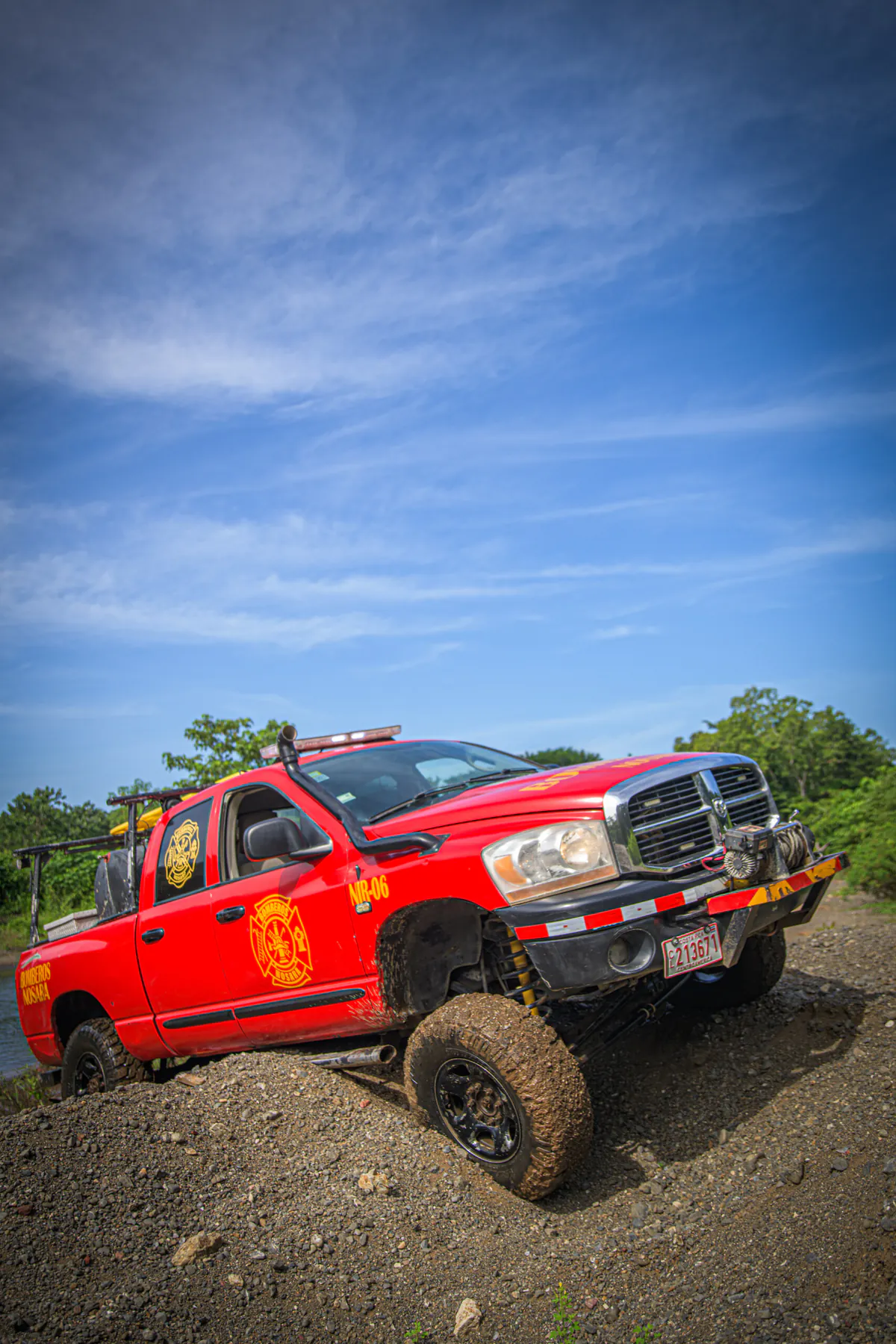 Bomberos de Nosara fire-rescue vehicle